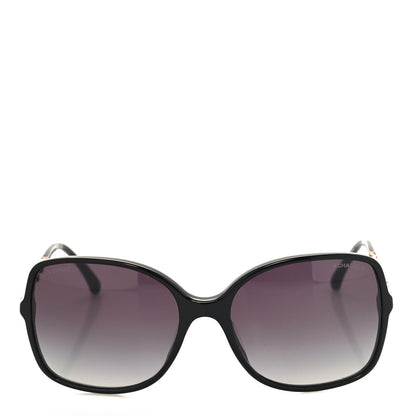 Chanel Acetate Metal Lambskin Square Chain Sunglasses 5210-Q-A Black 2 of 7