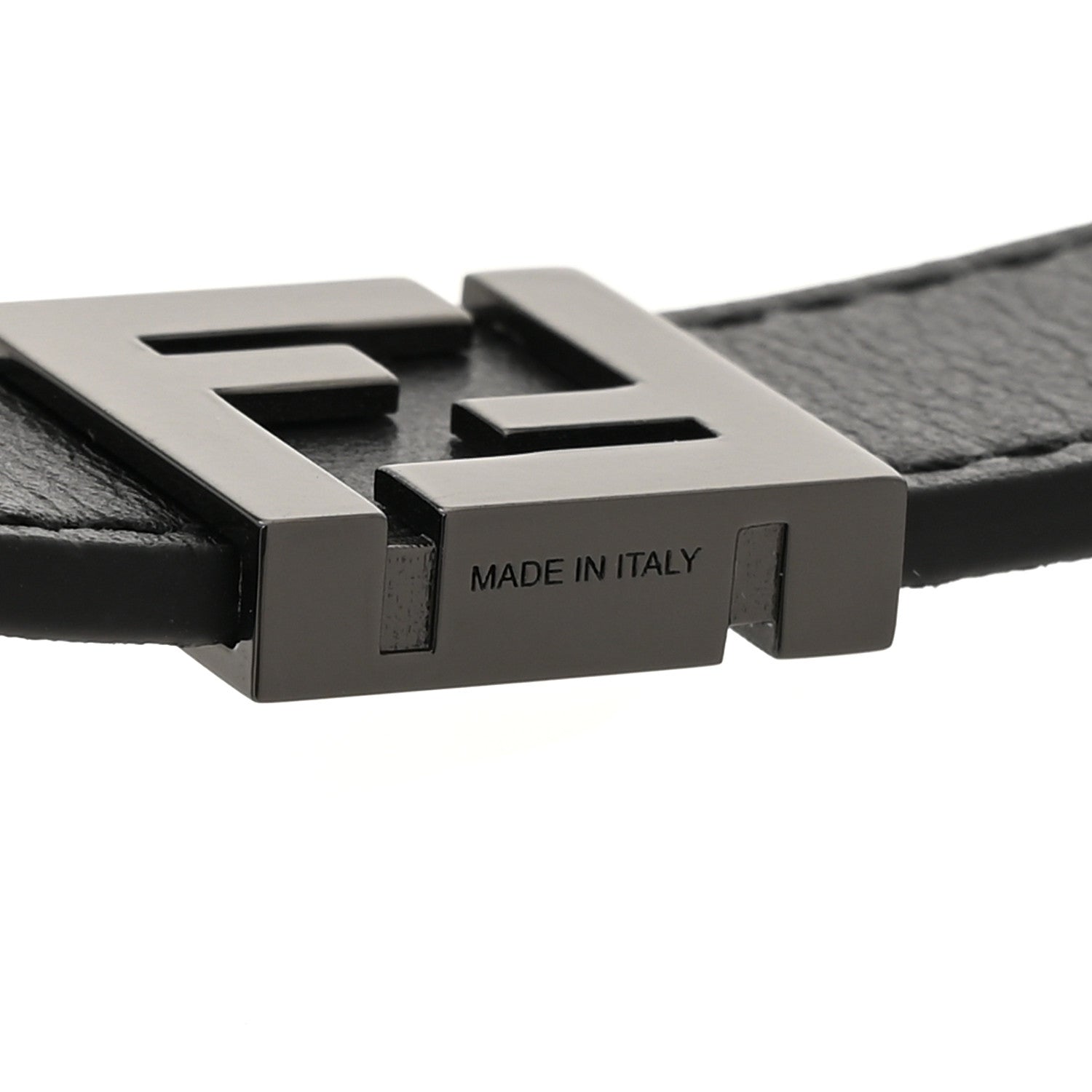 Fendi Calfskin F is Fendi Belt Bracelet M Black 5 of 5