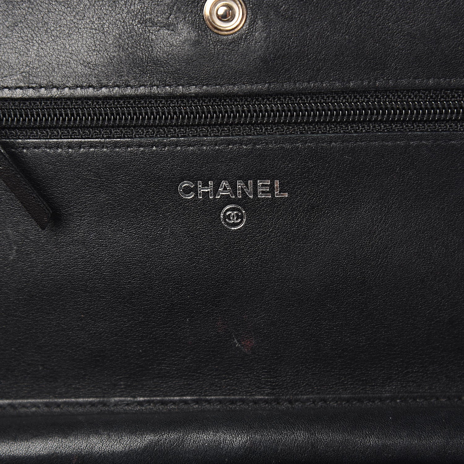 Chanel Patent Quilted Brilliant Wallet On Chain WOC Black 6 of 13