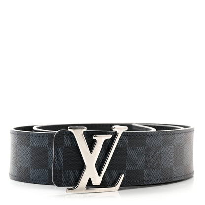 Louis Vuitton Damier Graphite 40mm LV Initiales Belt 85 34 1 of 5