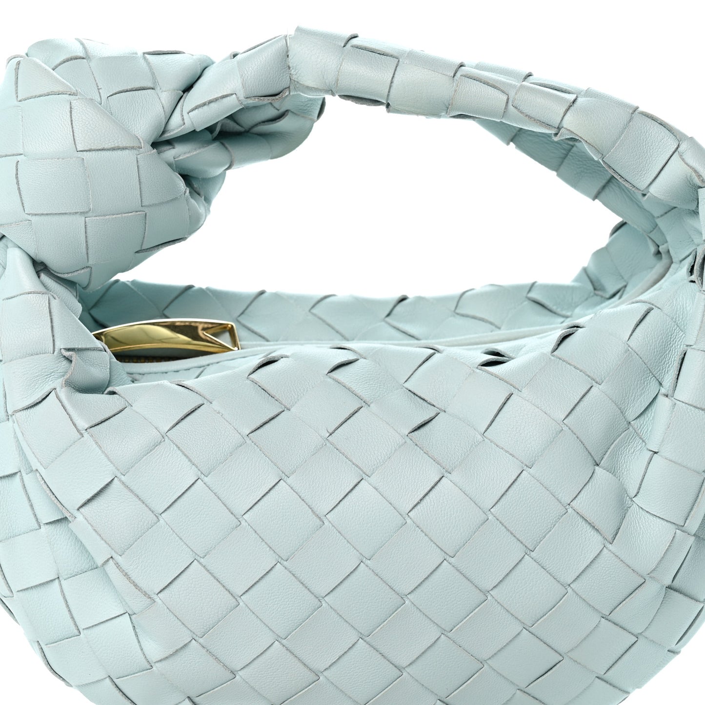 Nappa Intrecciato Mini Jodie Pale Blue
