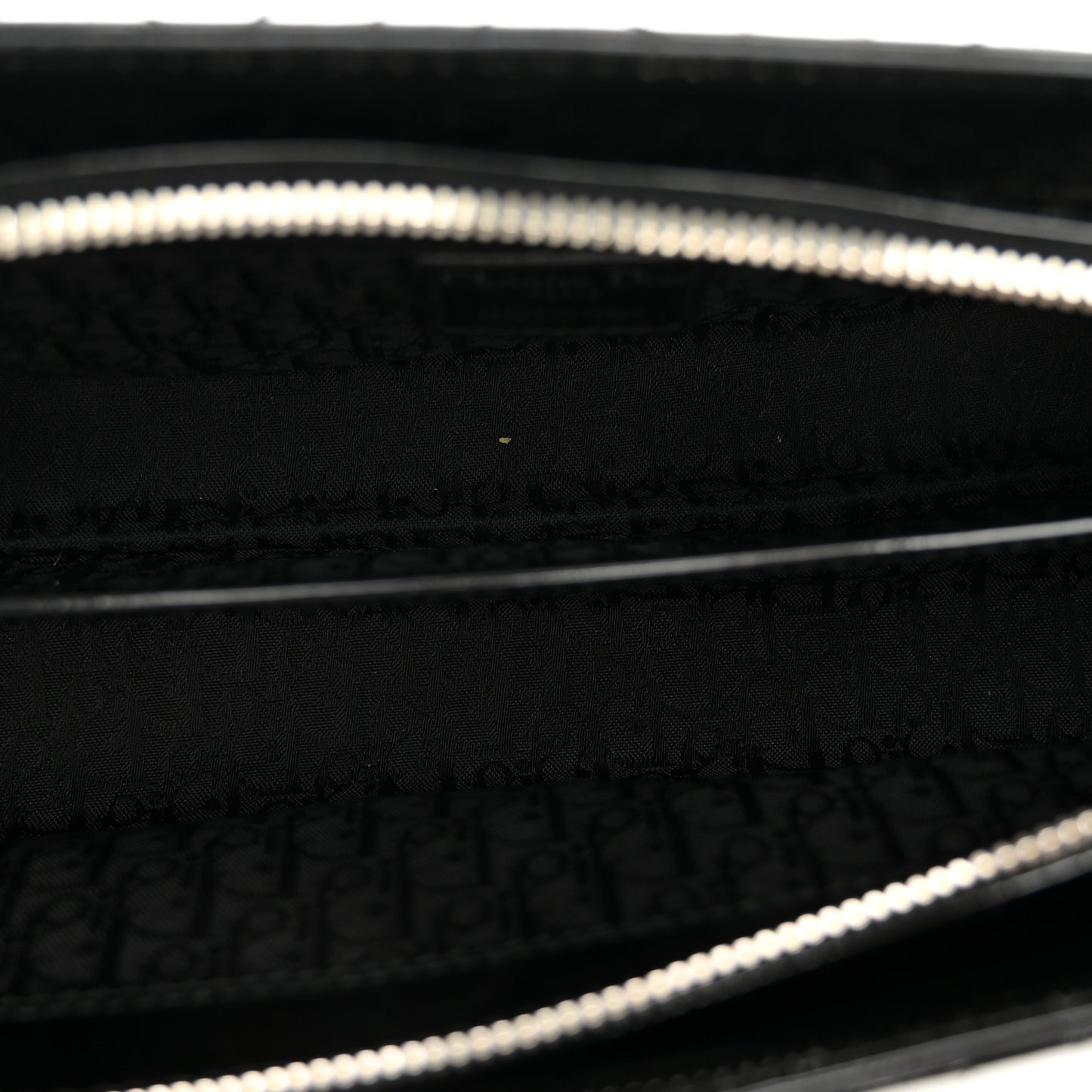 Patent Cannage Stitched East West Lady Dior Black
