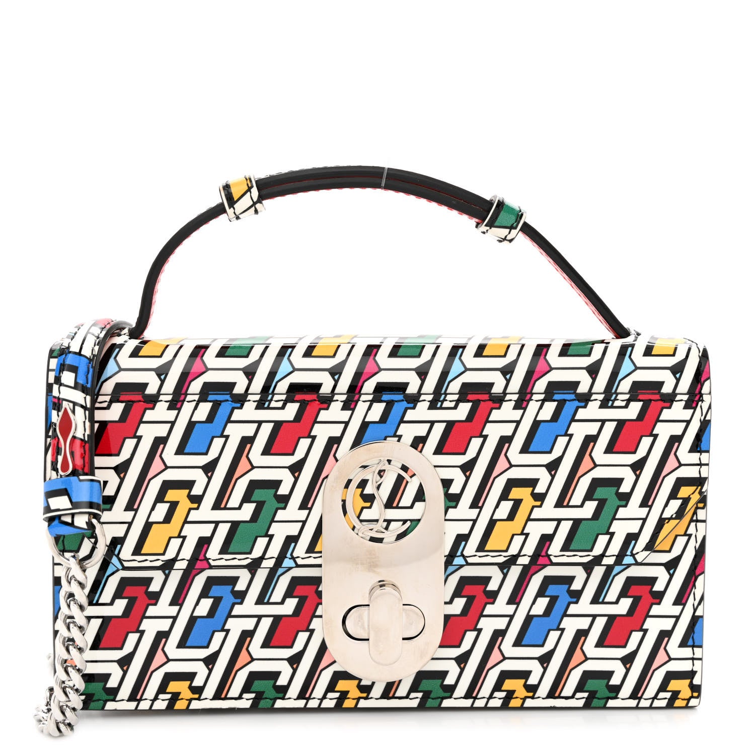 Christian Louboutin Patent Elisa Baguette Multicolor 1 of 9