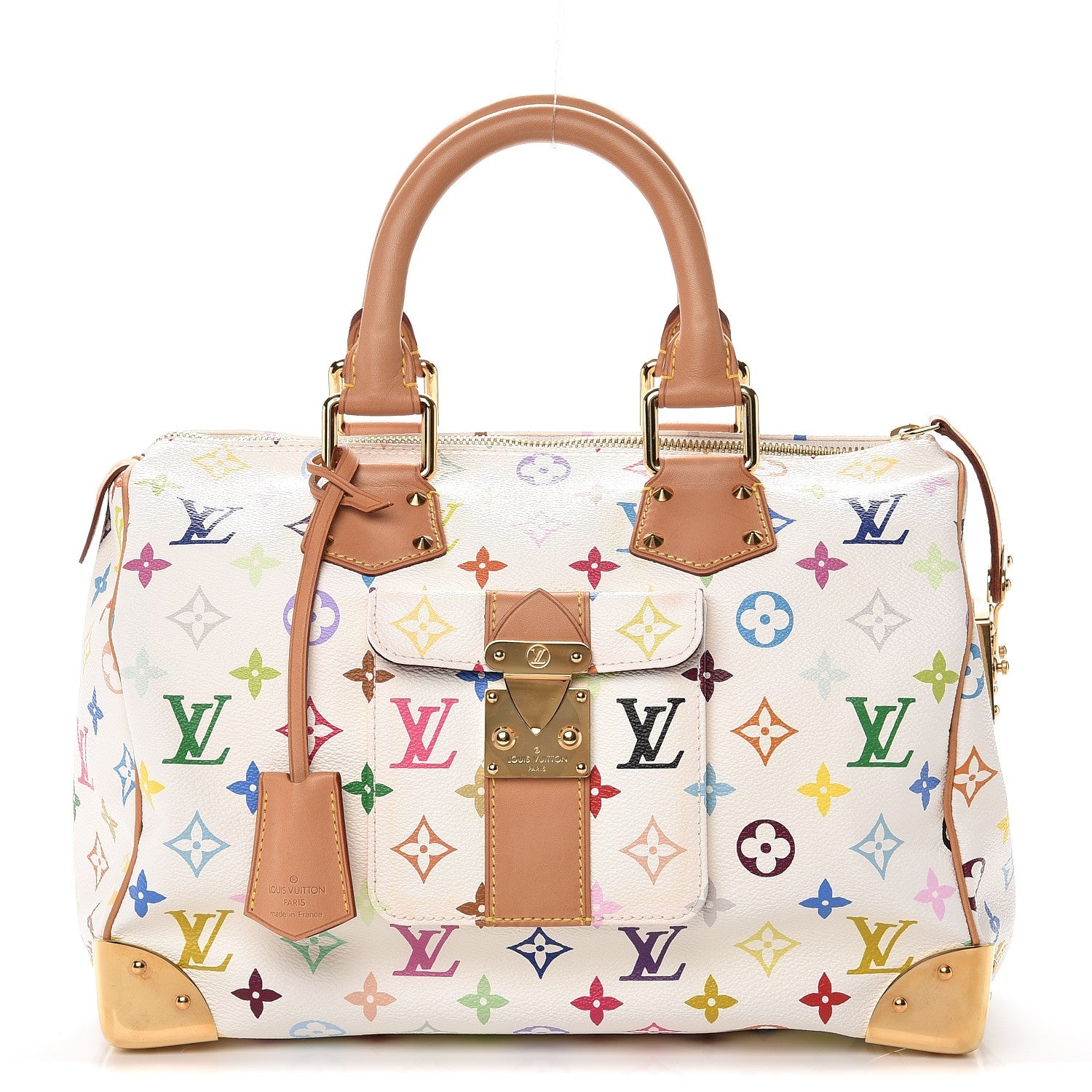 Louis Vuitton Monogram Multicolor Speedy 30 White 1 of 8