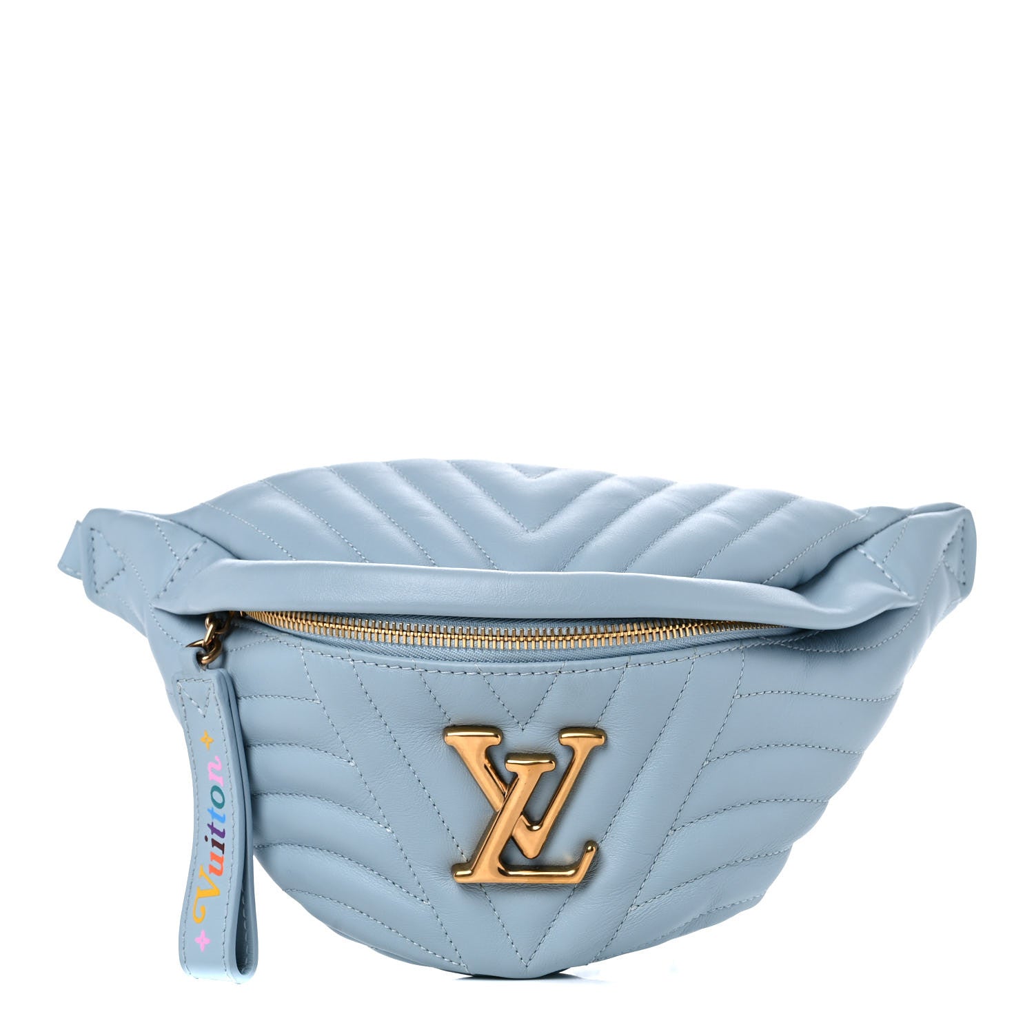Louis Vuitton Calfskin New Wave Bumbag Porcelain Blue 1 of 9