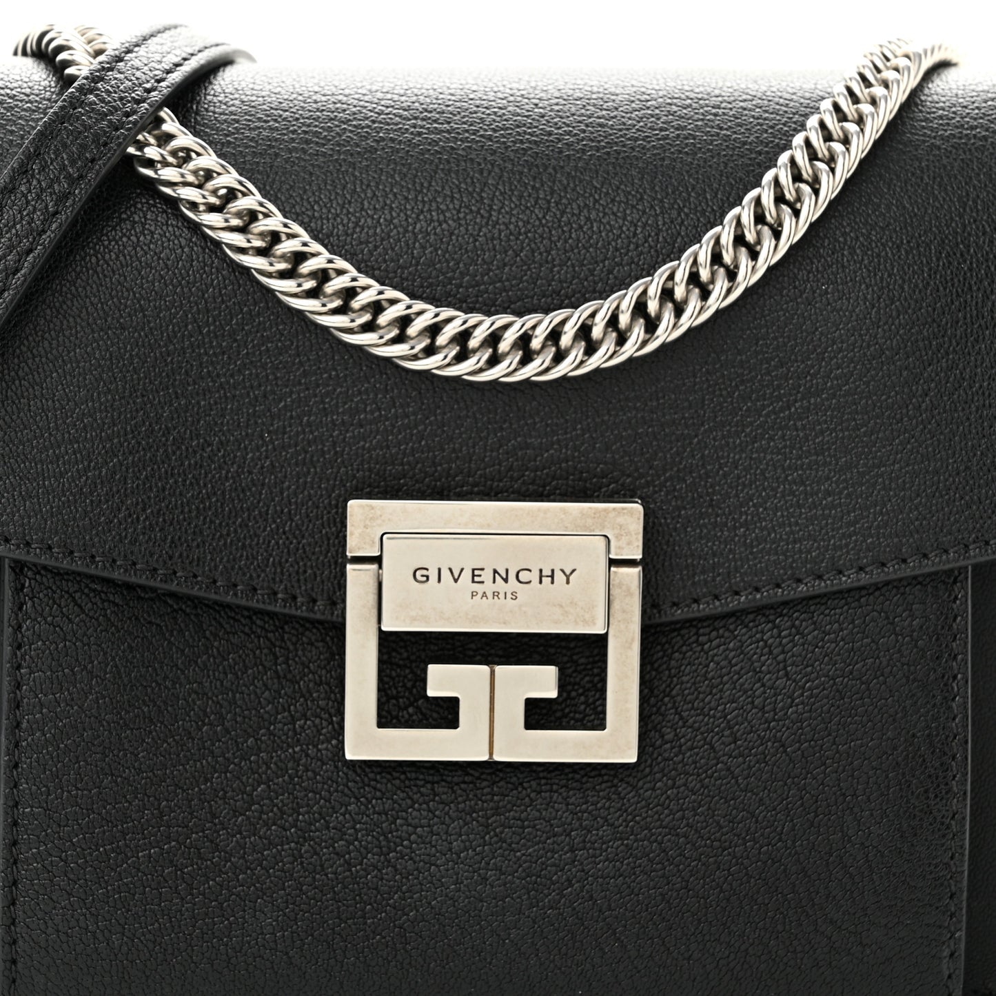 Goatskin Small GV3 Shoulder Bag Black