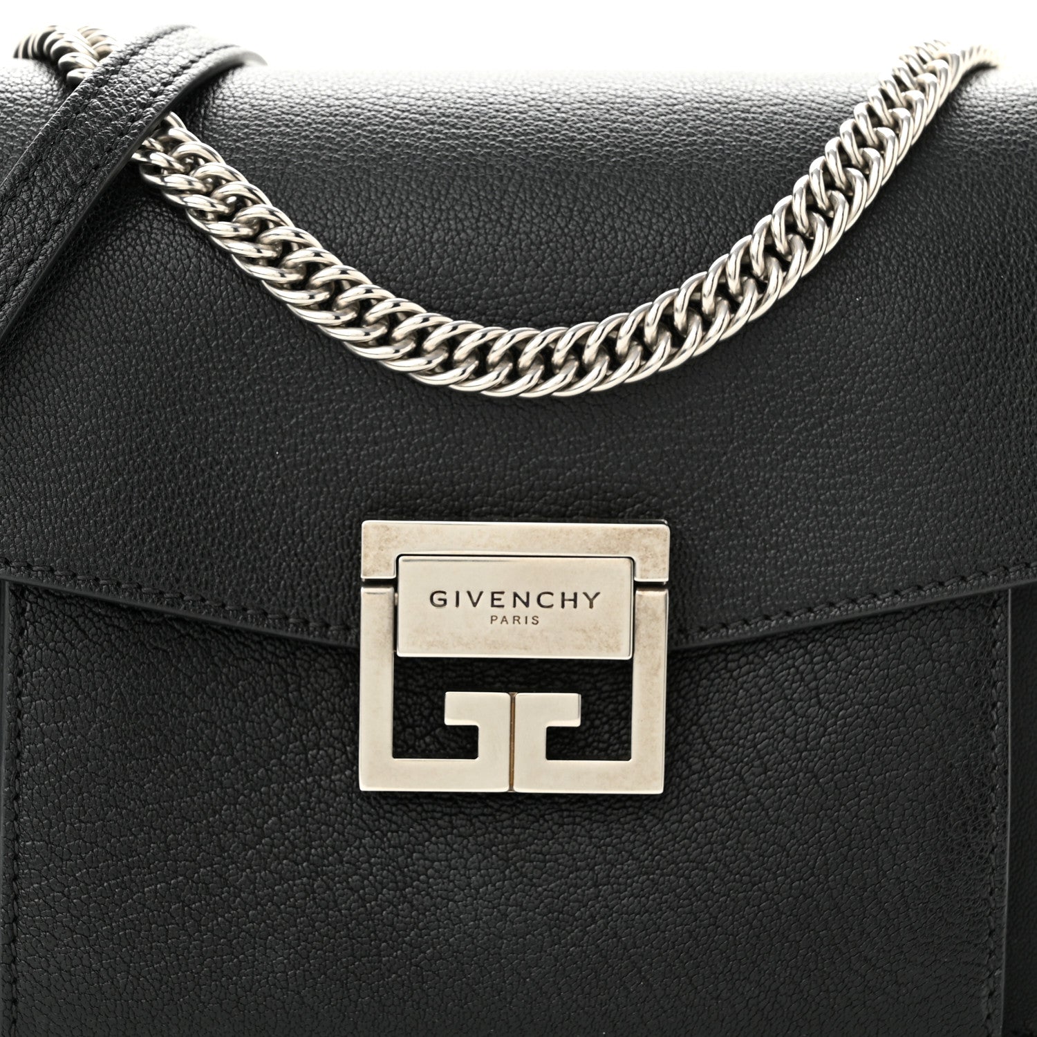 Givenchy Goatskin Small GV3 Shoulder Bag Black 7 of 9