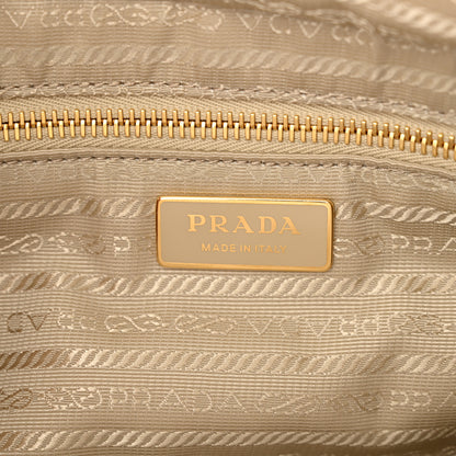 Prada Re-Nylon Impuntu Quilted Re-Edition 1995 Chaine Medium Tote Bag Beige 6 of 10