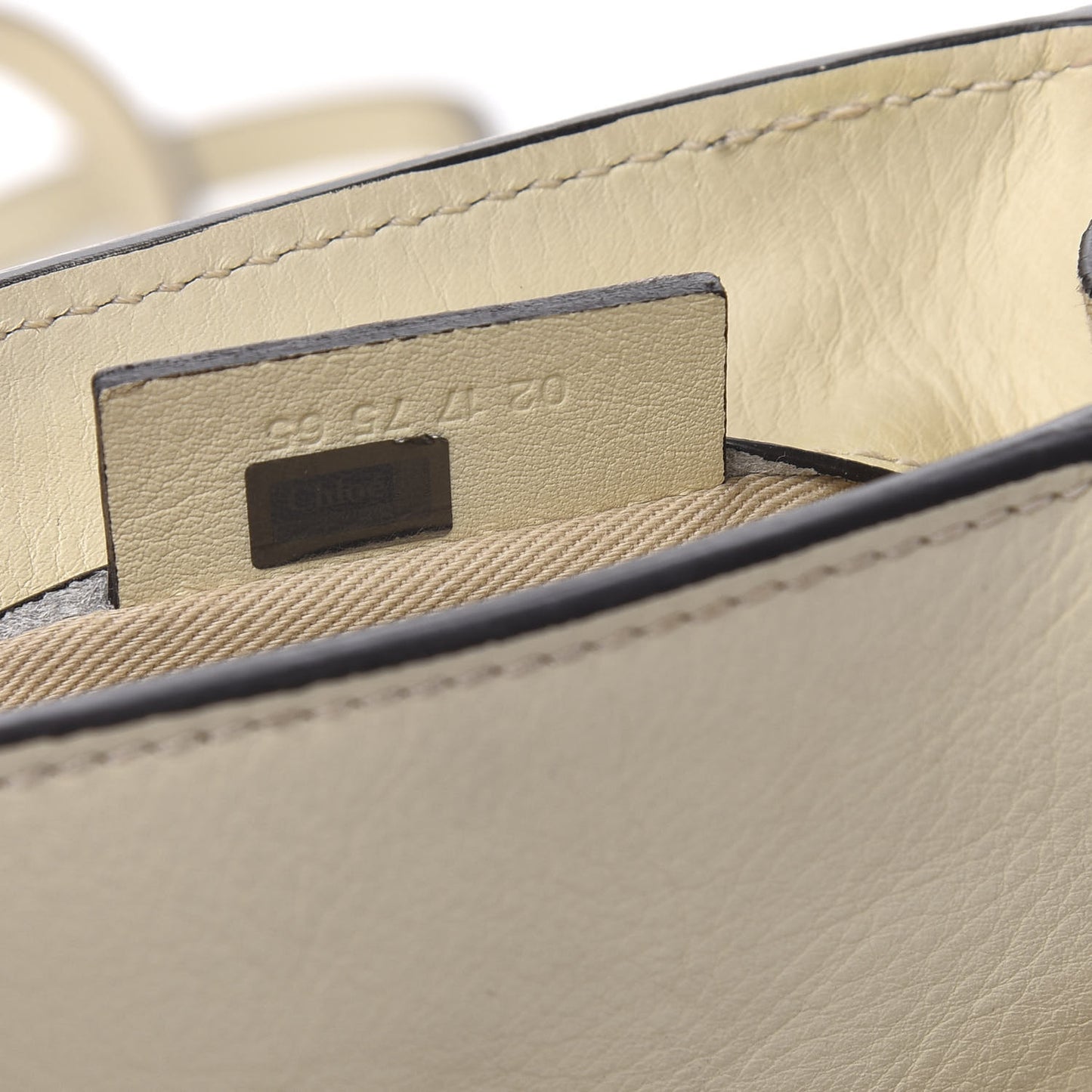 Suede Calfskin Mini Faye Backpack Off White