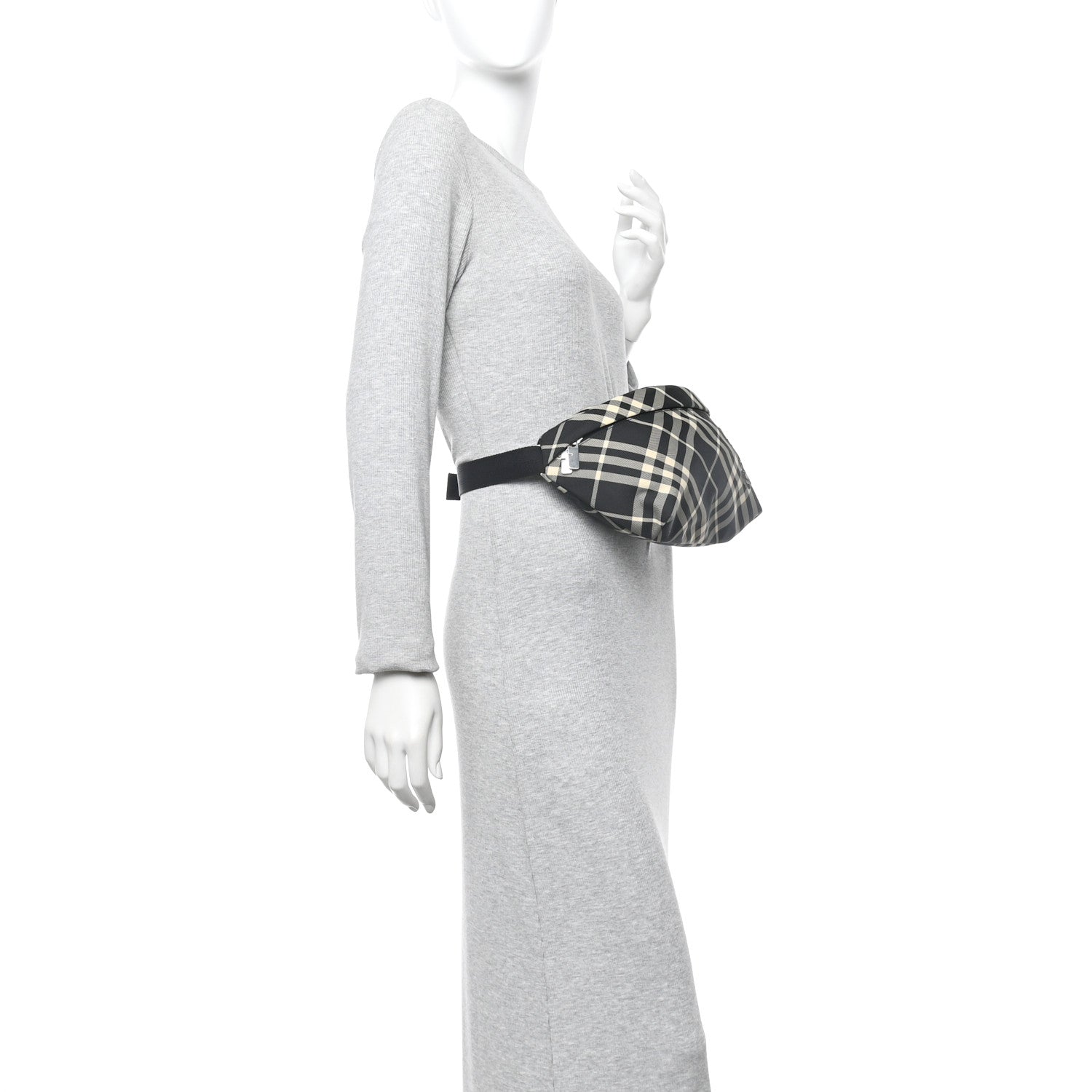 Burberry Canvas Check Essential Belt Bag Black Calico 2 of 9