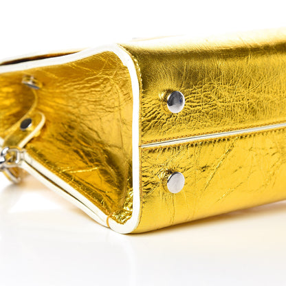 Christian Dior Metallic Calfskin Mini Diorever Flap Gold 8 of 9