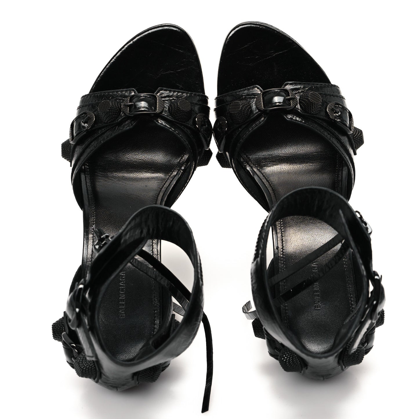 Agneau Arena Cagole 110mm Sandals 38 Black