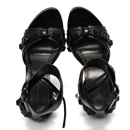 Balenciaga Agneau Arena Cagole 110mm Sandals 38 Black 2 of 9