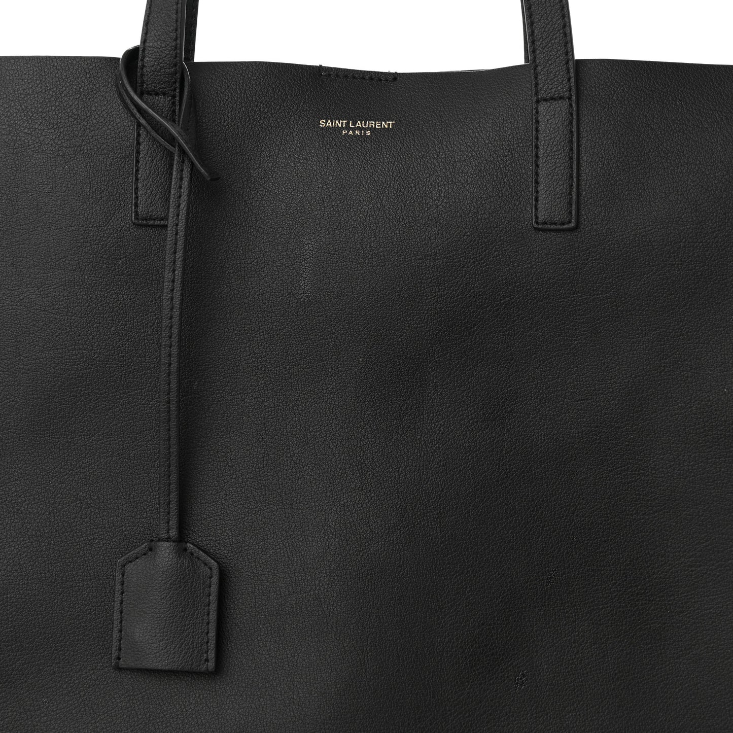 Calfskin Large Shopping Tote Black