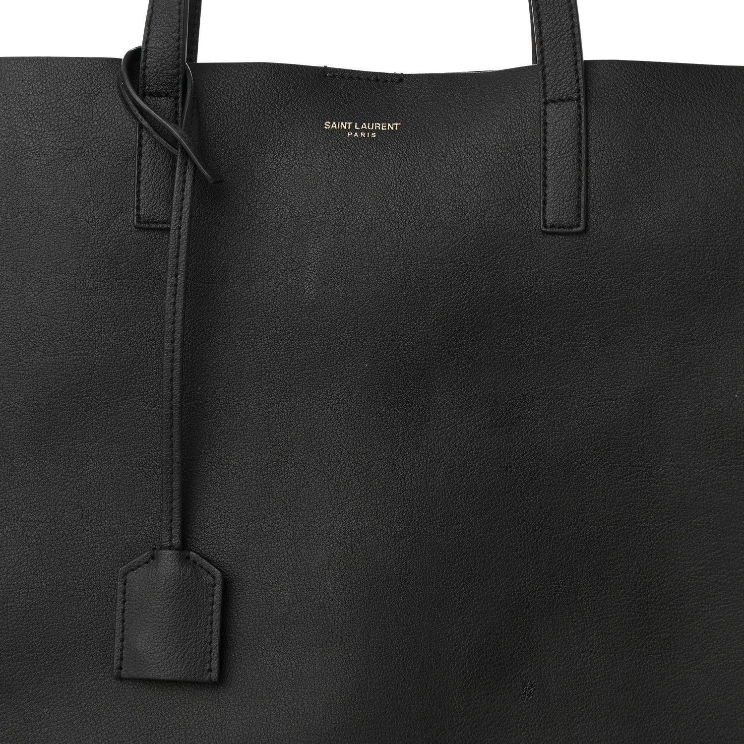 Saint Laurent Calfskin Large Shopping Tote Black 9 of 16