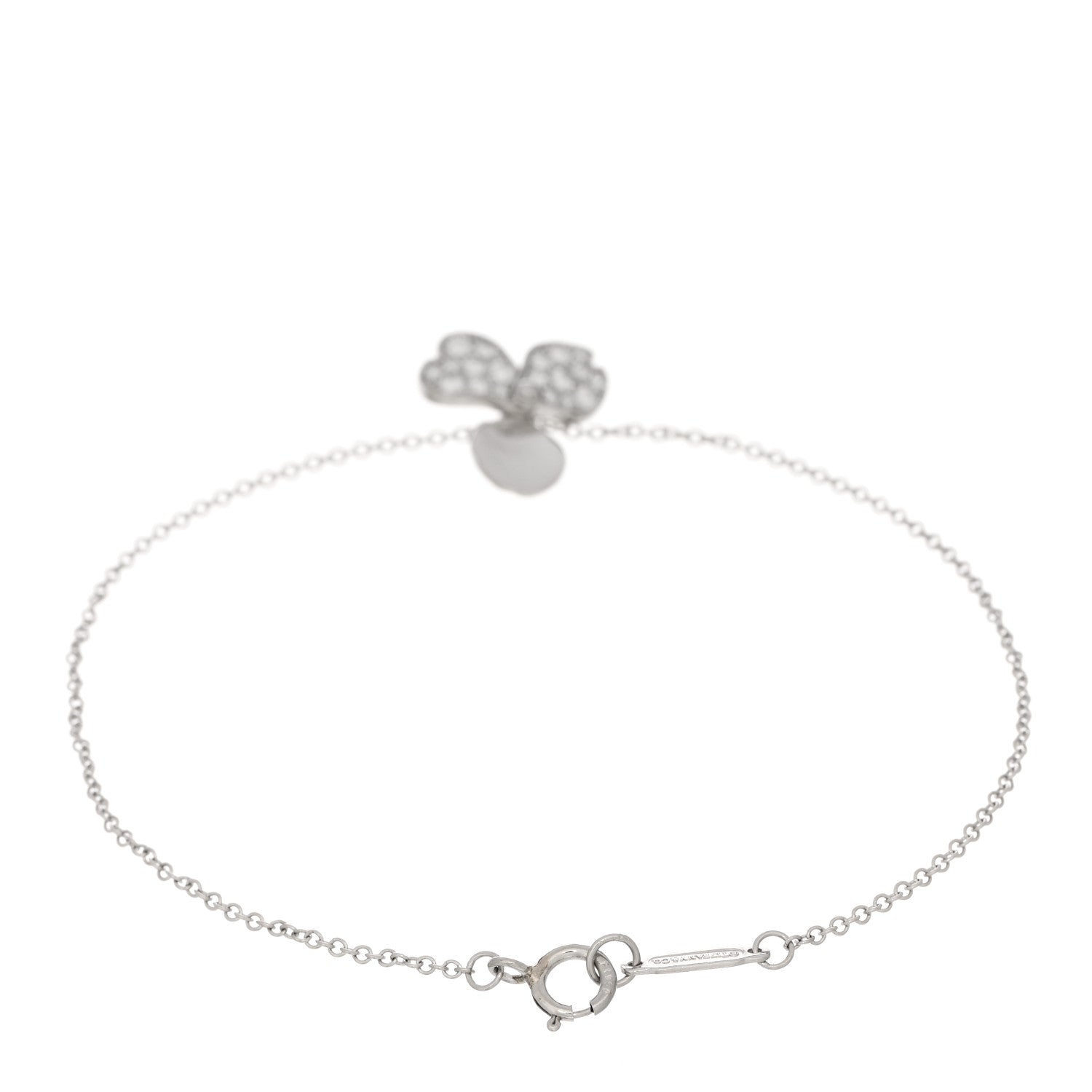 Tiffany Platinum Diamond Paper Flowers Bracelet 2 of 3