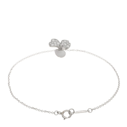 Tiffany Platinum Diamond Paper Flowers Bracelet 2 of 3