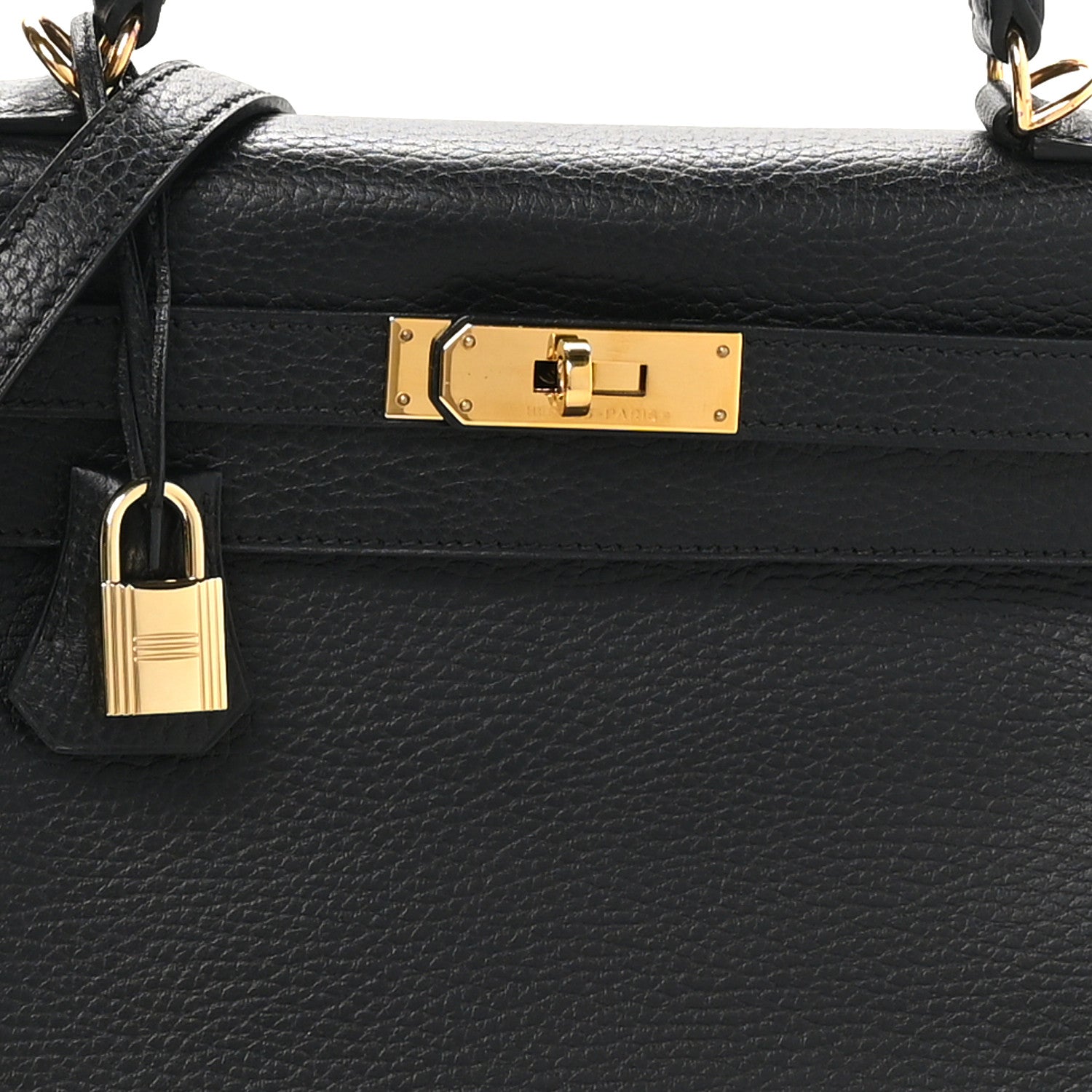 Hermes Taurillon Clemence Kelly Retourne 28 Black 7 of 9