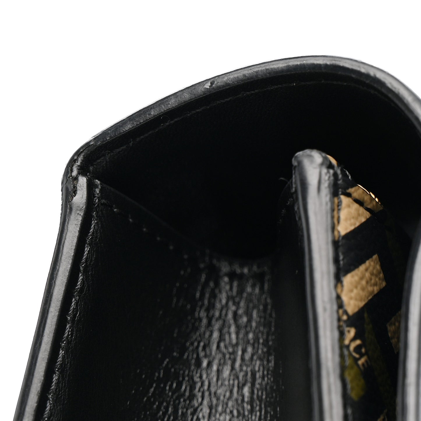 Coated Canvas La Greca Signature Print Virtus Top Handle Shoulder Bag Black Khaki