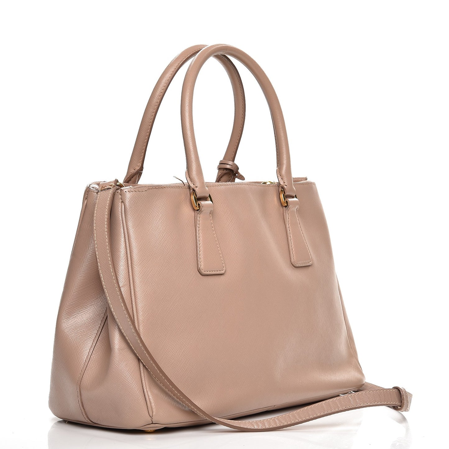 Saffiano Small Galleria Double Zip Tote Cammeo