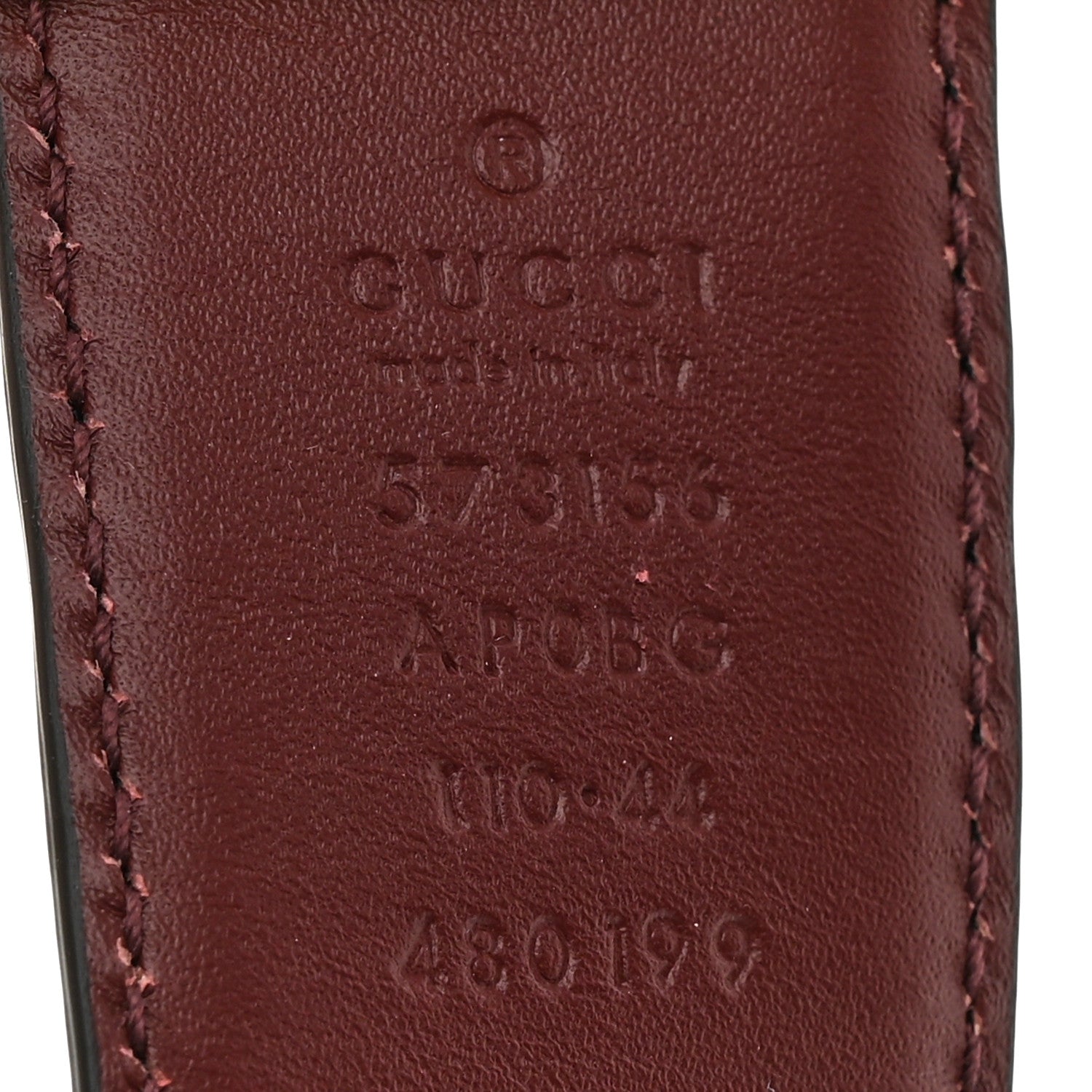 Gucci Moon Calfskin Square G Reversible 35mm Belt 110 44 Black Brown 5 of 7