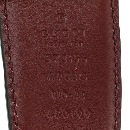Gucci Moon Calfskin Square G Reversible 35mm Belt 110 44 Black Brown 5 of 7