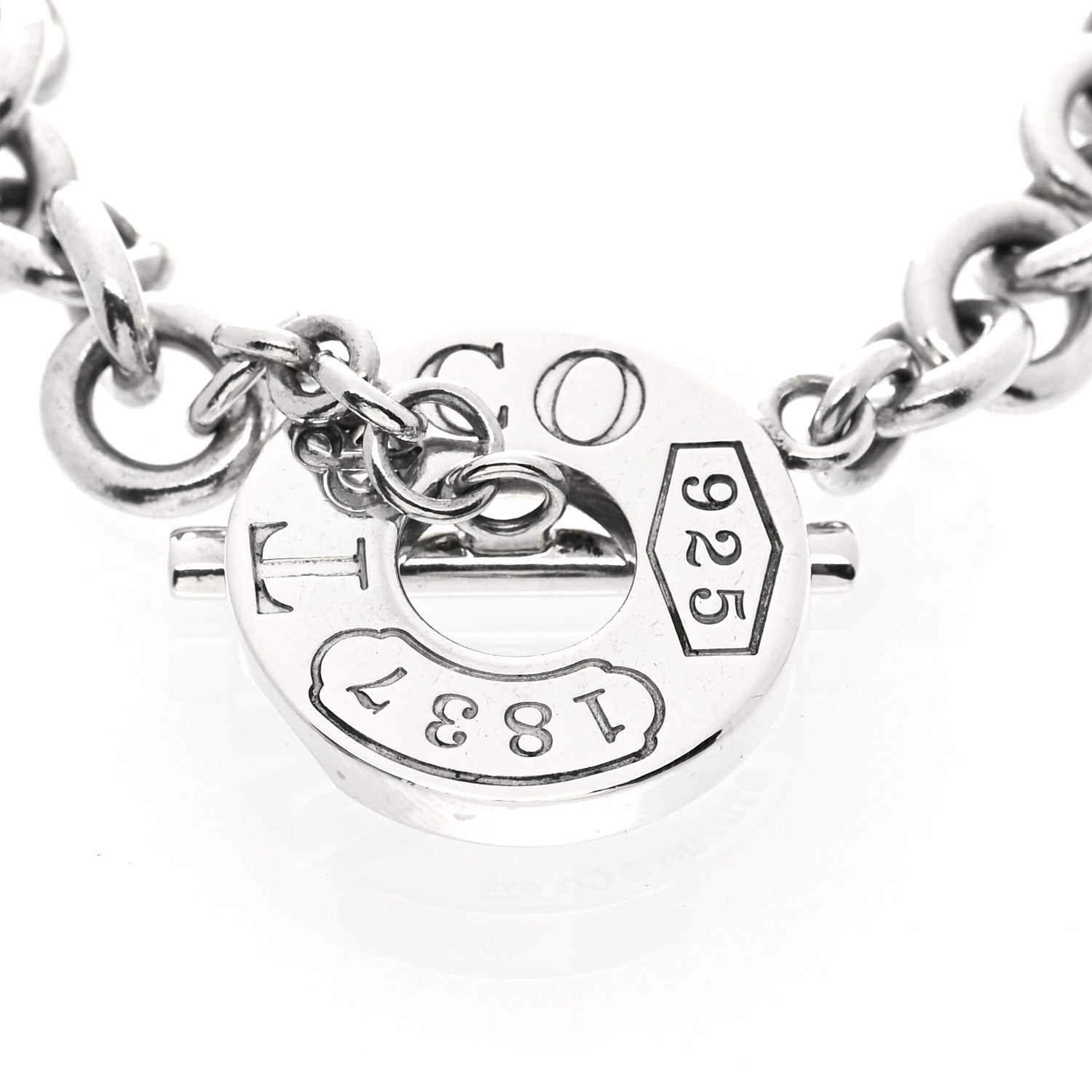 Tiffany Sterling Silver 1837 Toggle Bracelet 4 of 6