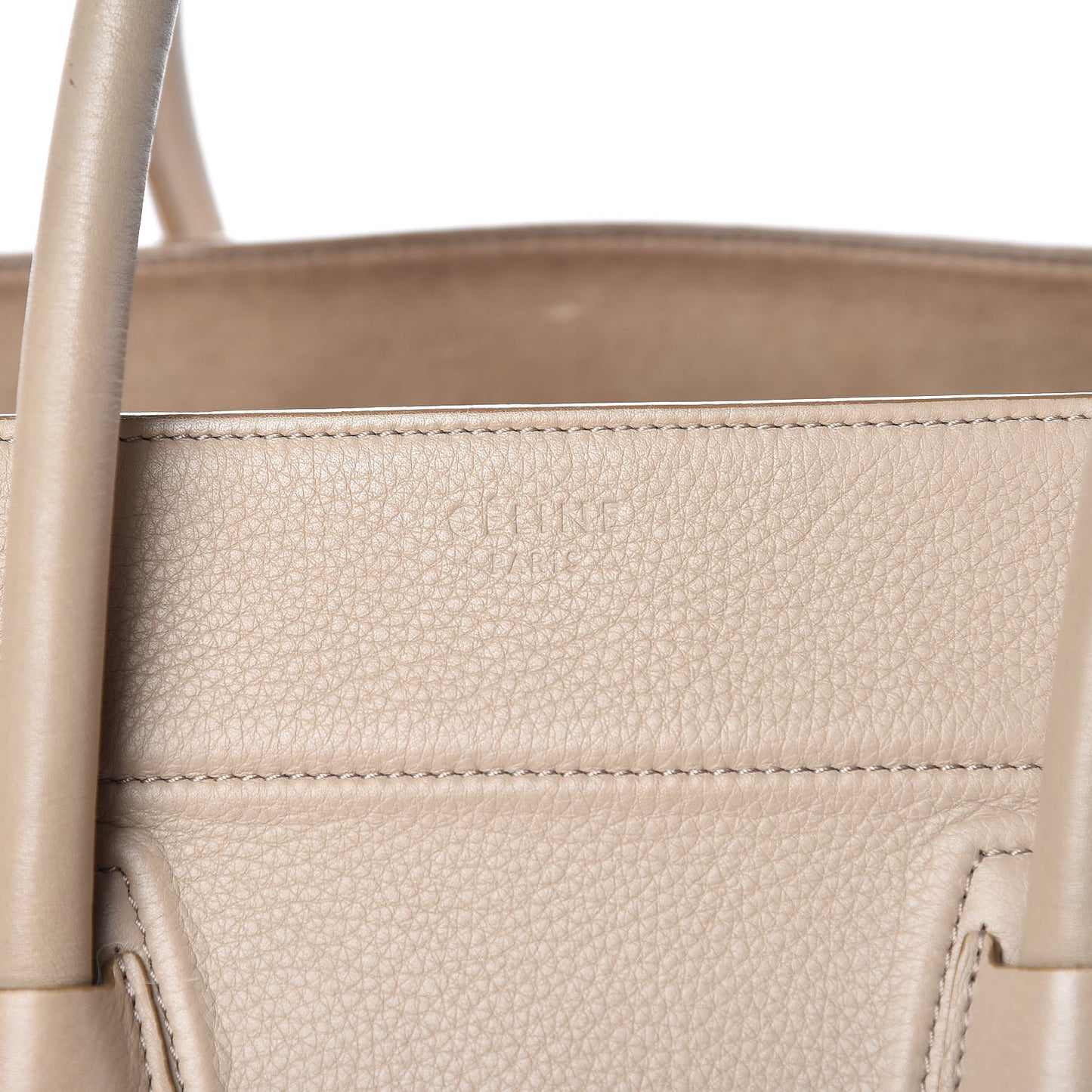 Supple Calfskin Medium Phantom Luggage Beige