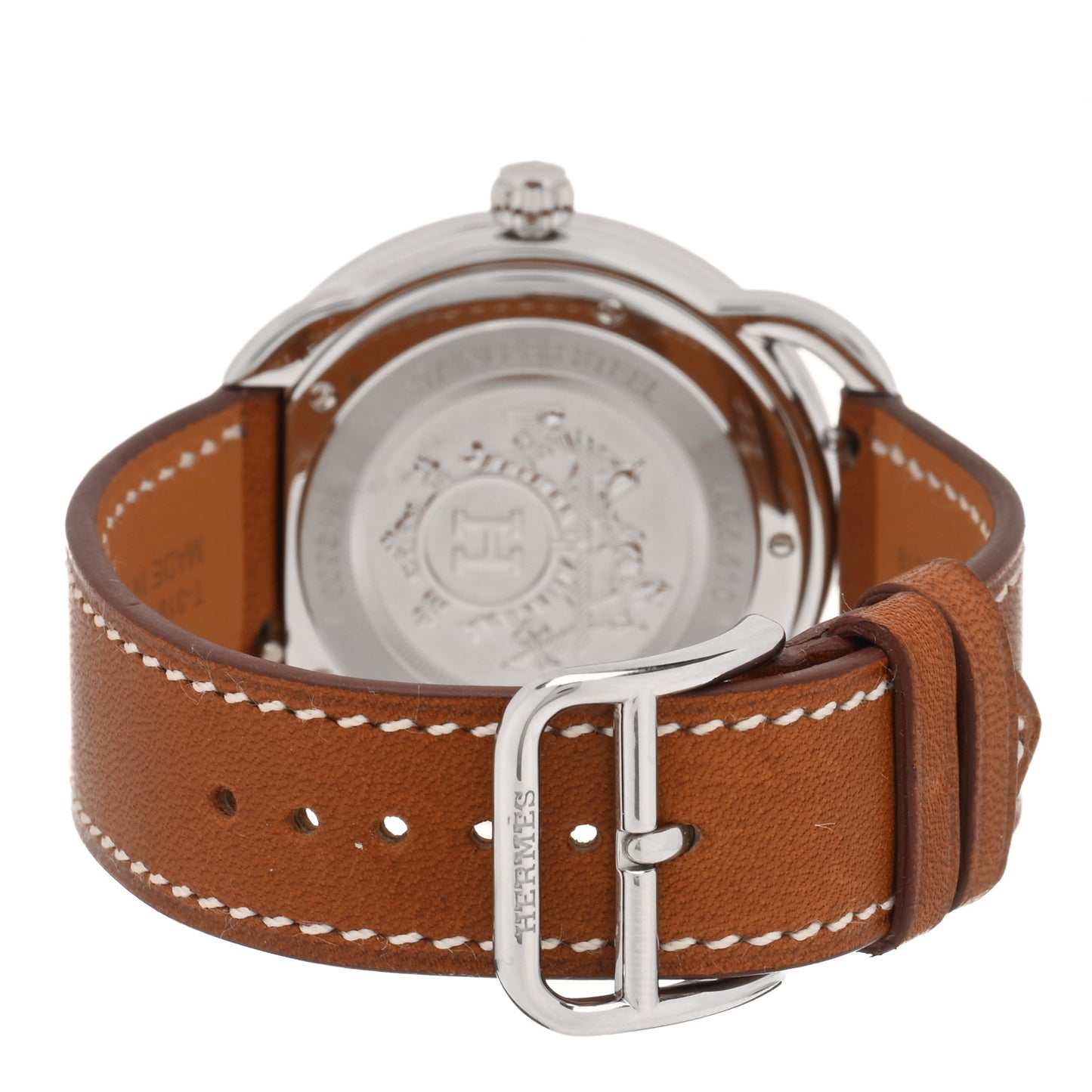 Stainless Steel Barenia 36mm Arceau Quartz Watch Fauve