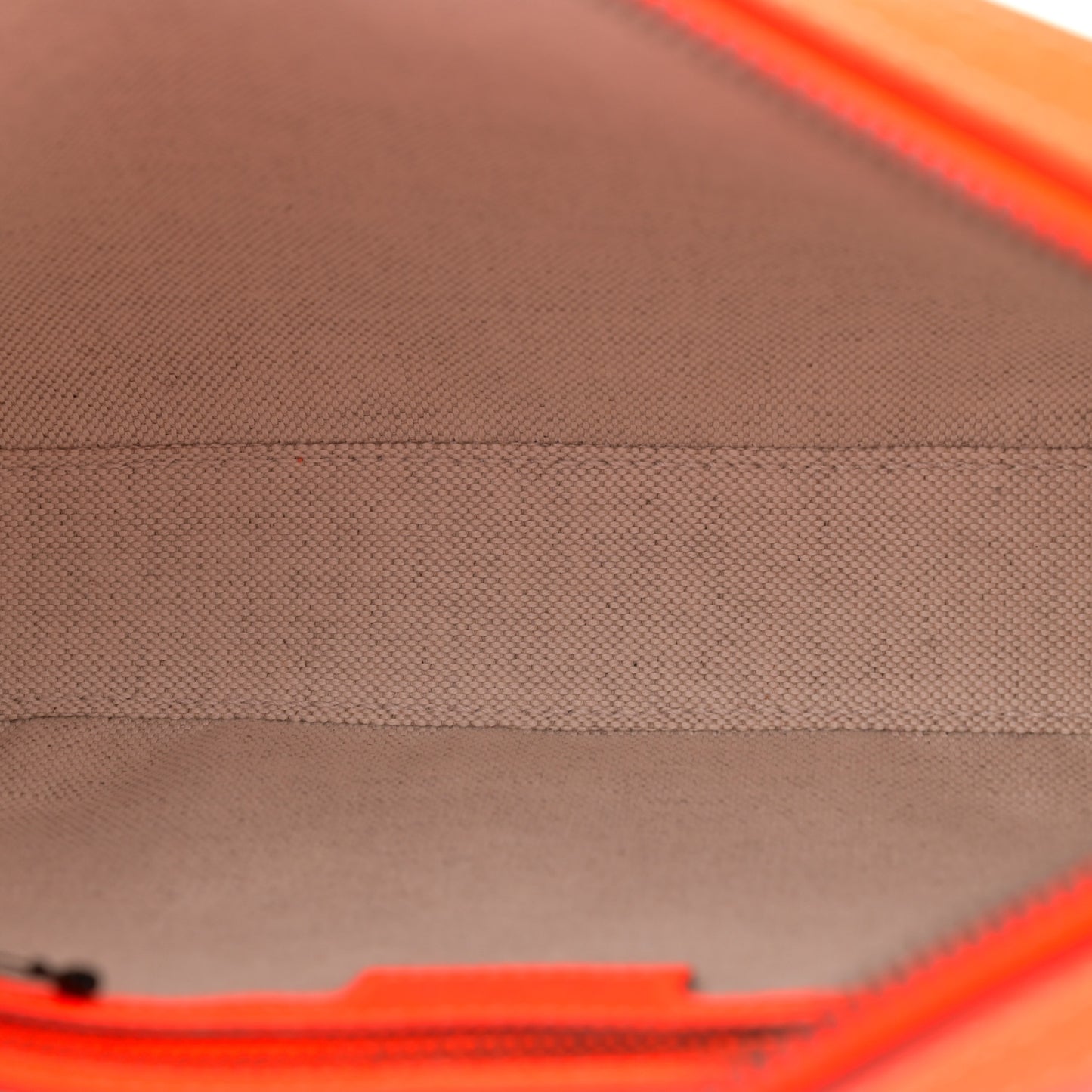 GG Supreme Monogram Textured Dollar Calfskin Web Ophidia Wristlet Shoulder Bag Beige Ebony Orange