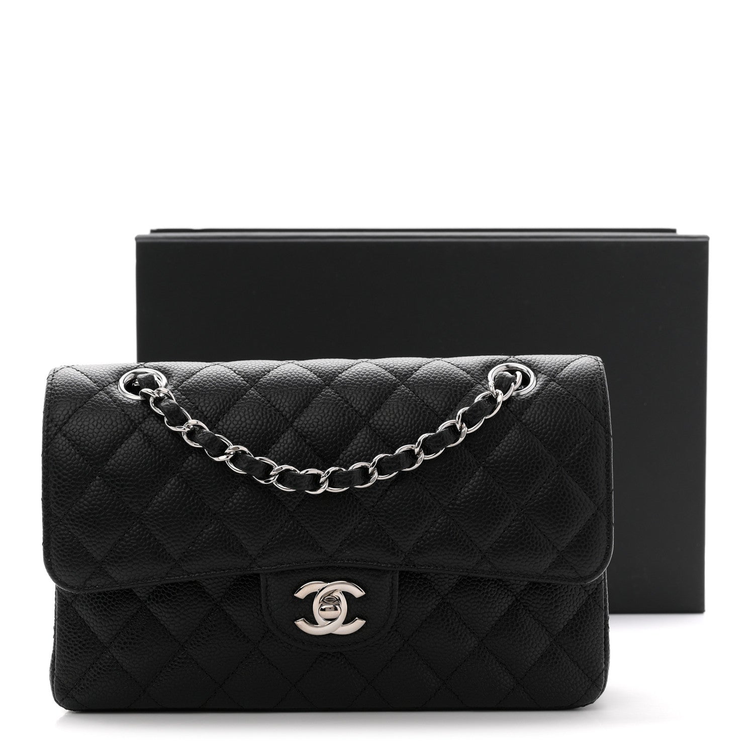 Chanel Caviar Quilted Small Double Flap Black 11 of 11