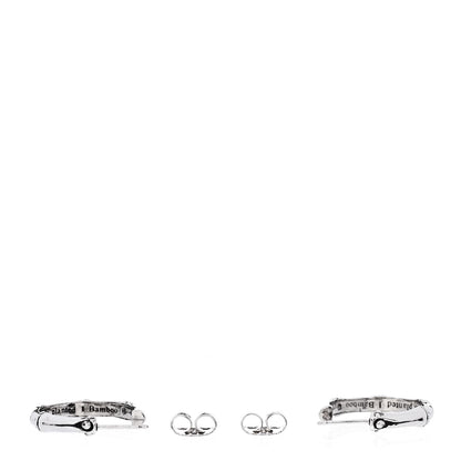 John Hardy Sterling Silver Small Bamboo Hoop Earrings 3 of 5