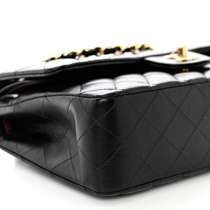 Chanel Lambskin Quilted Medium Double Flap Black 9 of 10
