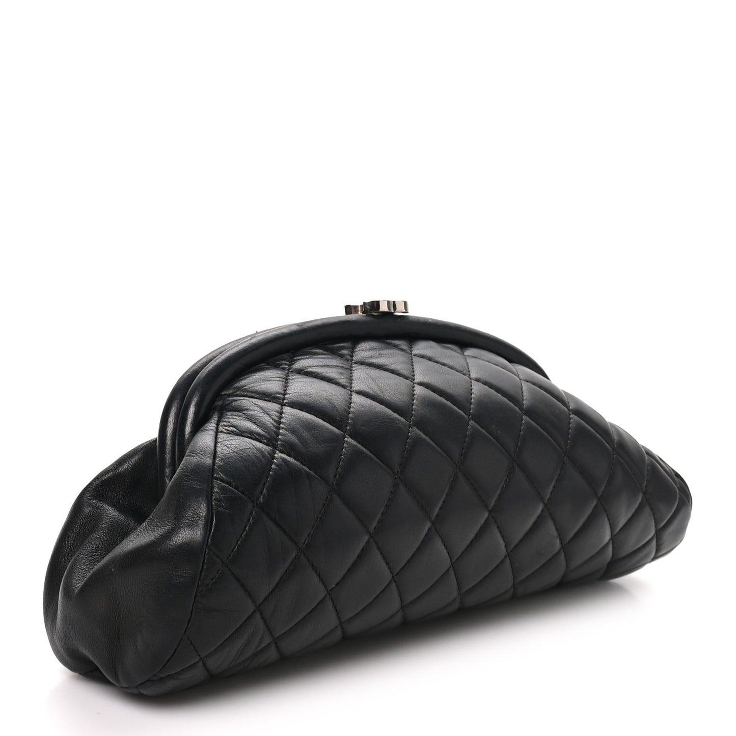 Lambskin Quilted Timeless Clutch Black