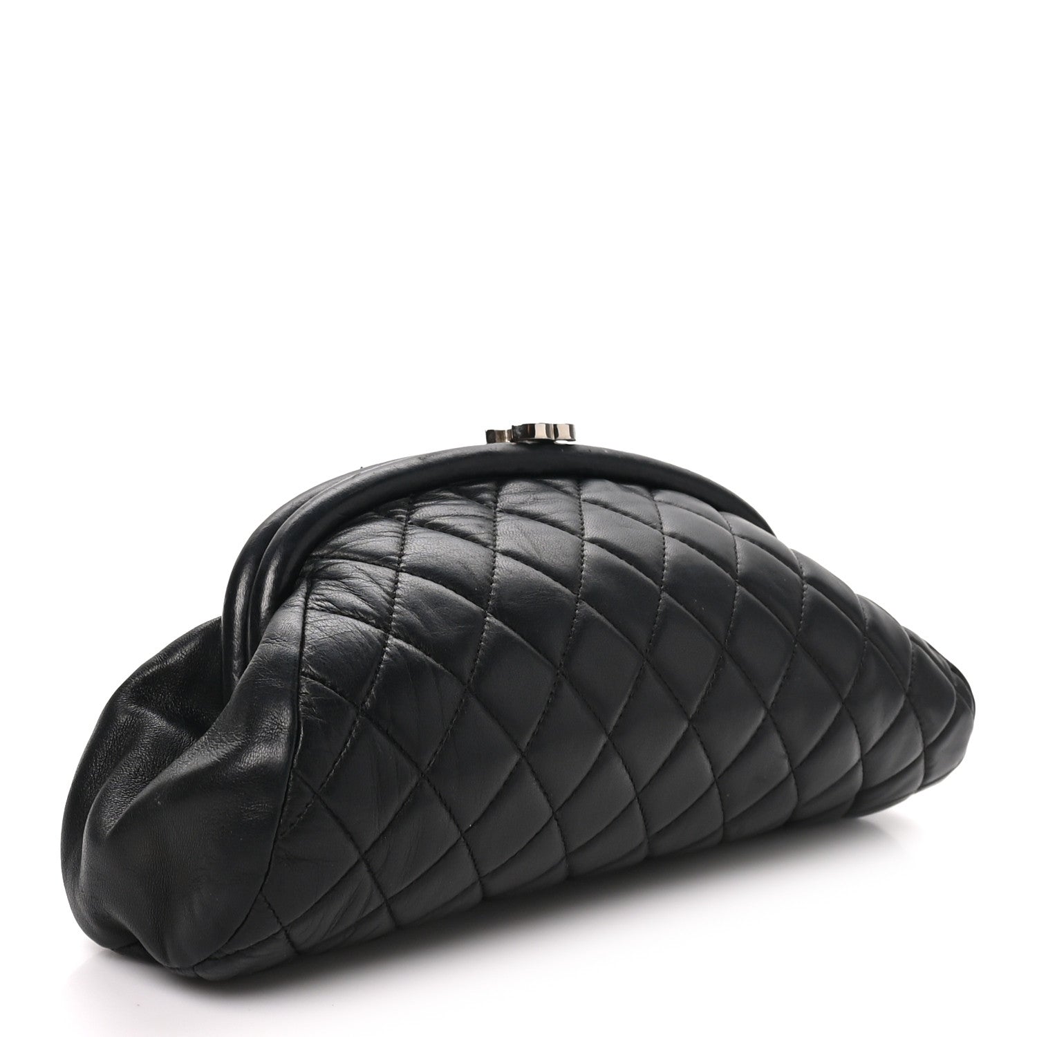 Chanel Lambskin Quilted Timeless Clutch Black 3 of 7