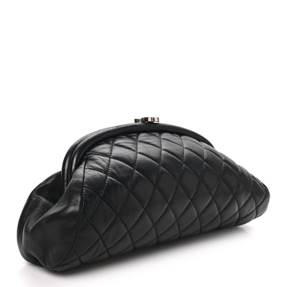 Chanel Lambskin Quilted Timeless Clutch Black 3 of 7