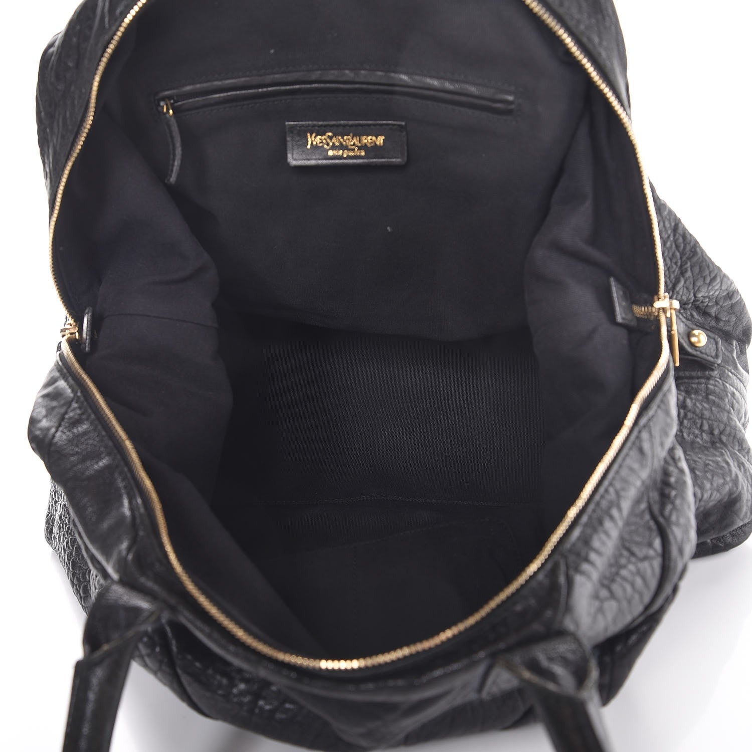 Saint Laurent Pebbled Lambskin Medium Easy Sac Black 5 of 23
