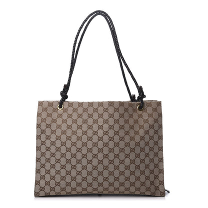 Gucci Monogram Woven Shoulder Bag Brown 1 of 12