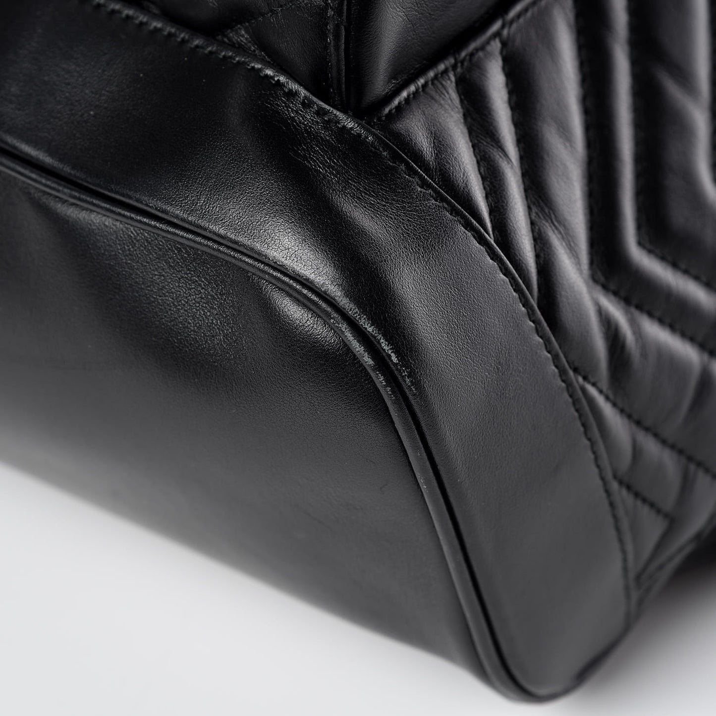 Calfskin Matelasse GG Marmont Day Backpack Black