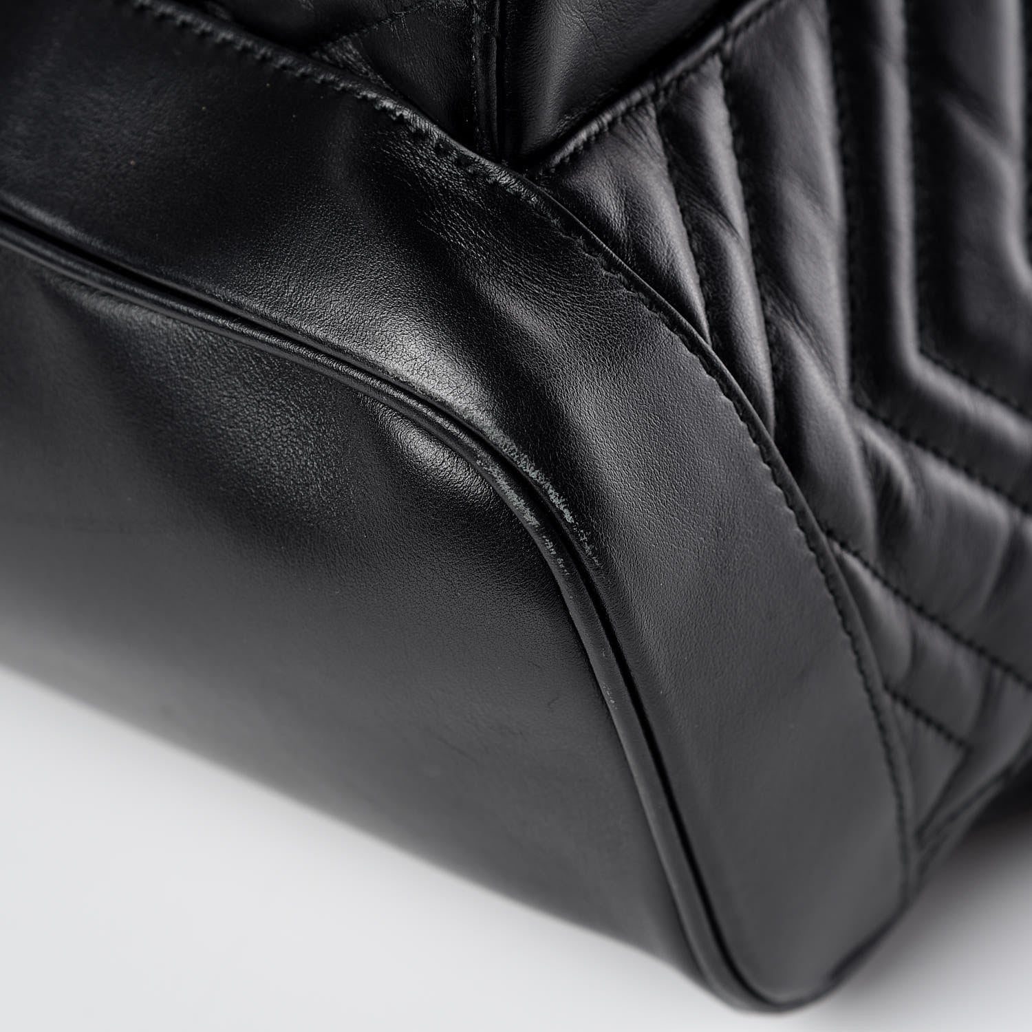 Gucci Calfskin Matelasse GG Marmont Day Backpack Black 12 of 17