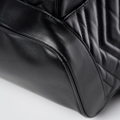Gucci Calfskin Matelasse GG Marmont Day Backpack Black 12 of 17