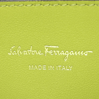 Salvatore Ferragamo Calfskin The Studio Bag Pine Absinthe 6 of 9