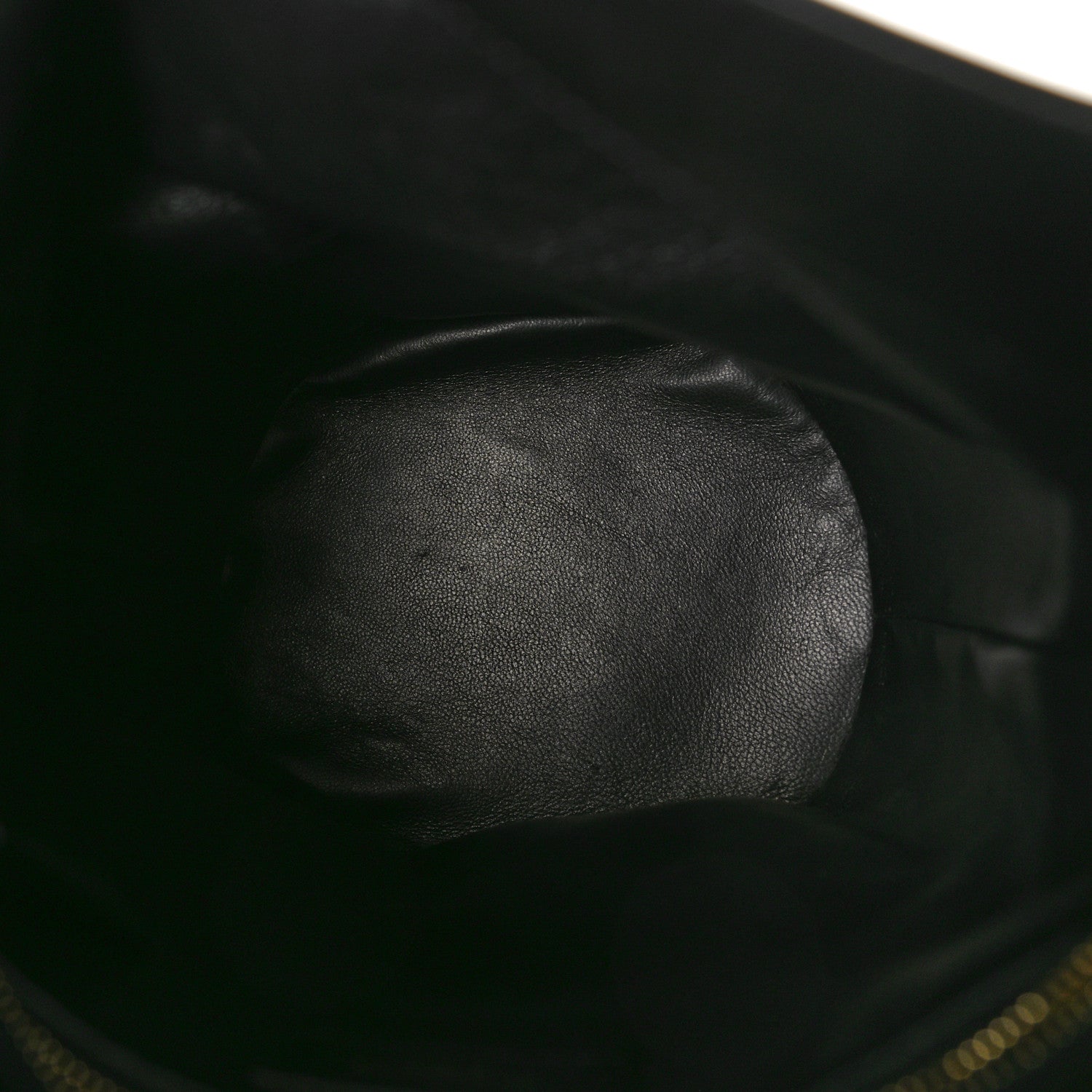 Saint Laurent Lambskin Seau Fermoir Bucket Bag Black 5 of 10
