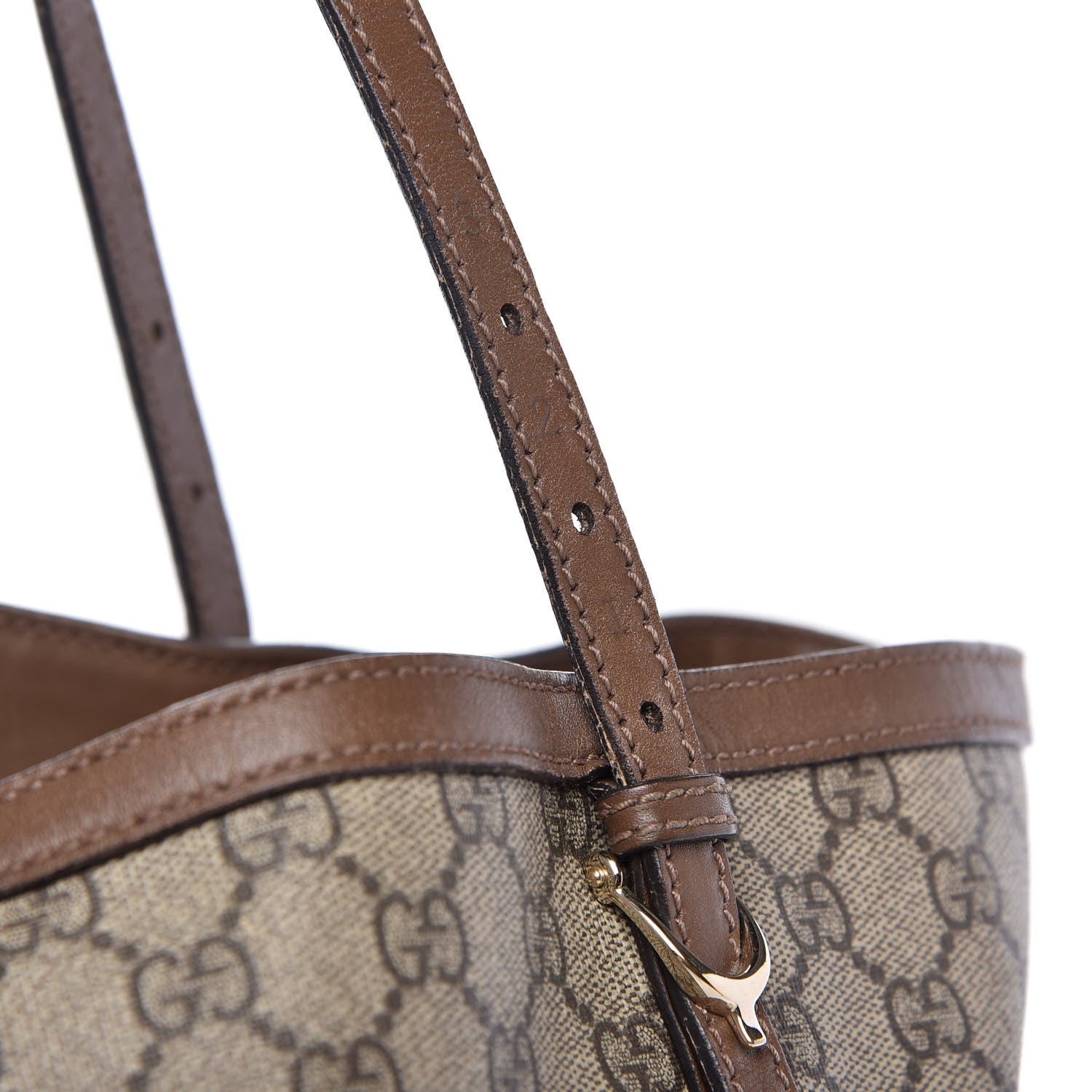 Gucci GG Supreme Monogram Medium Nice Tote Brown 14 of 17