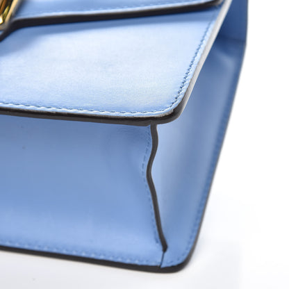 Gucci Calfskin Mini Sylvie Chain Shoulder Bag Clear Sky Blue 11 of 12