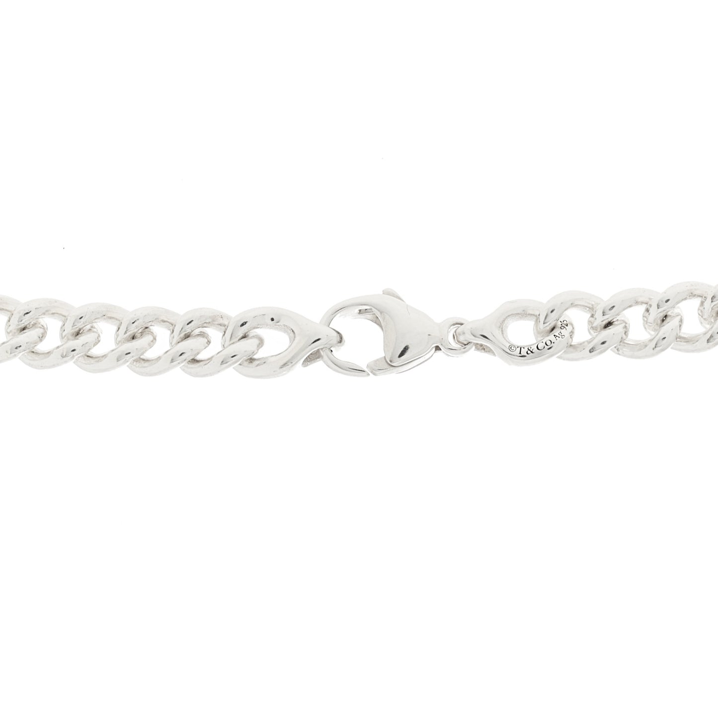 Sterling Silver Forge Graduated Link Necklace