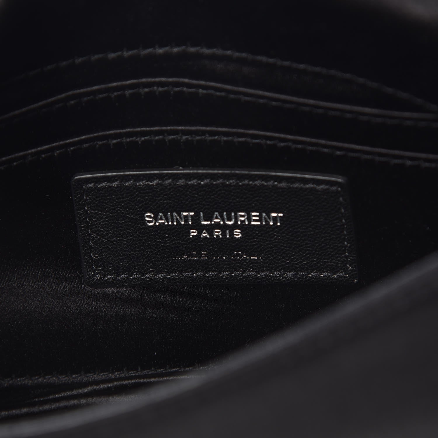 Saint Laurent Sequins Toy West Hollywood Chain Wallet Nero Manto Naturale 6 of 6