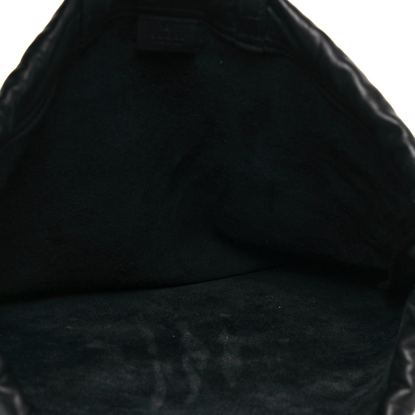 Calfskin Coco Capitan Logo Drawstring Backpack Black