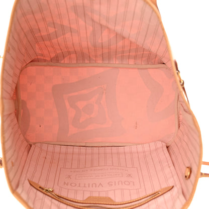 Louis Vuitton Damier Azur Tahitienne Neverfull MM 6 of 23