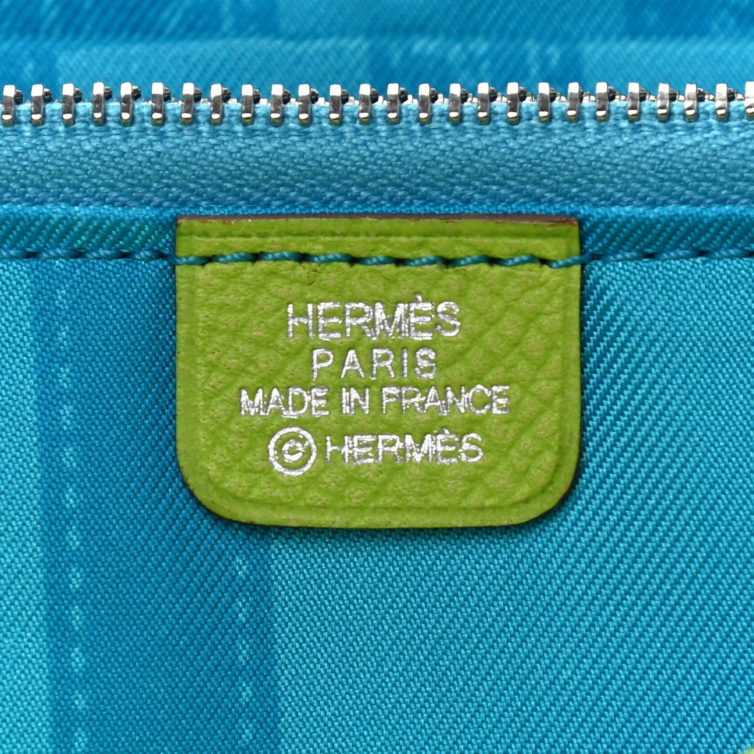 Hermes Epsom Silk'In Wallet Kiwi Lichen 6 of 7
